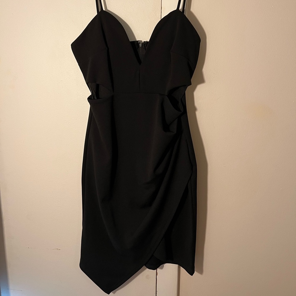 Black mini dress